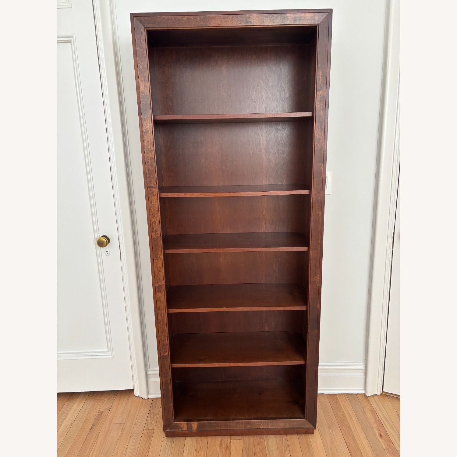 Classic Crate & Barrel Walnut Bookcase - image-4