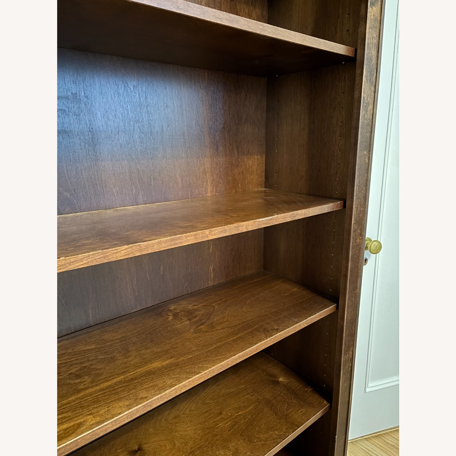 Classic Crate & Barrel Walnut Bookcase - image-3