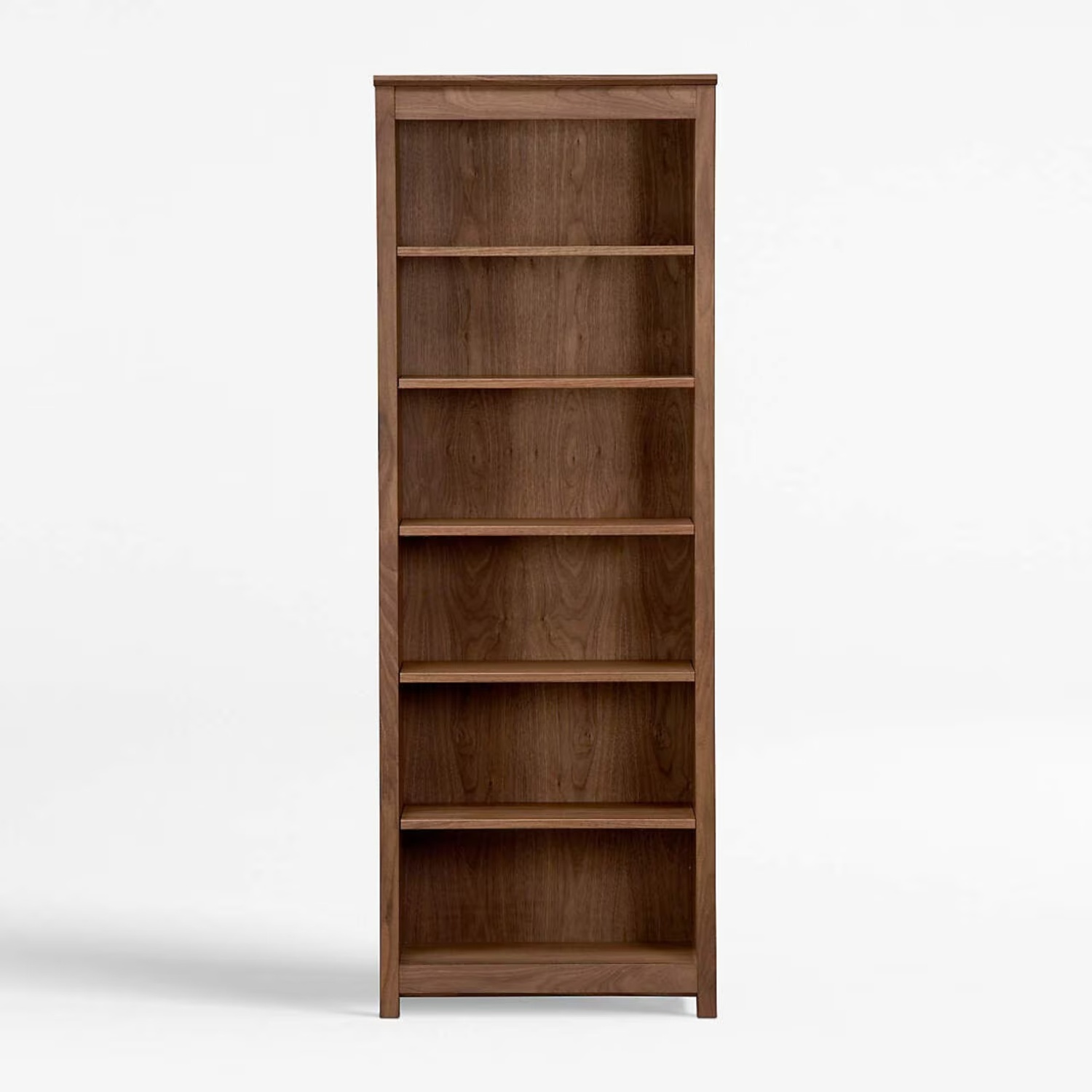 Classic Crate & Barrel Walnut Bookcase - image-7