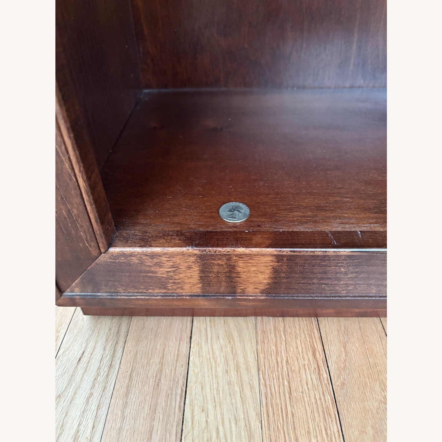 Classic Crate & Barrel Walnut Bookcase - image-6