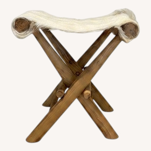 Used Natural Fur and Hide Bench for sale on AptDeco