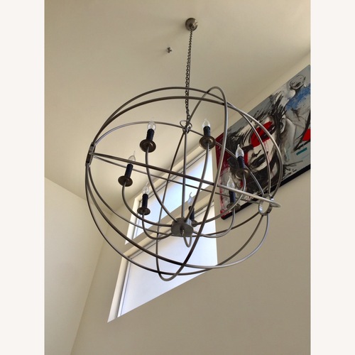 Used Restoration Hardware Orb Light Gray Ceiling Lamp for sale on AptDeco