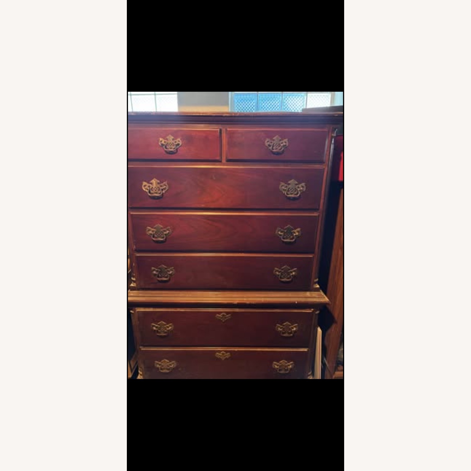 American Drew Cherry Wood Dresser - image-1