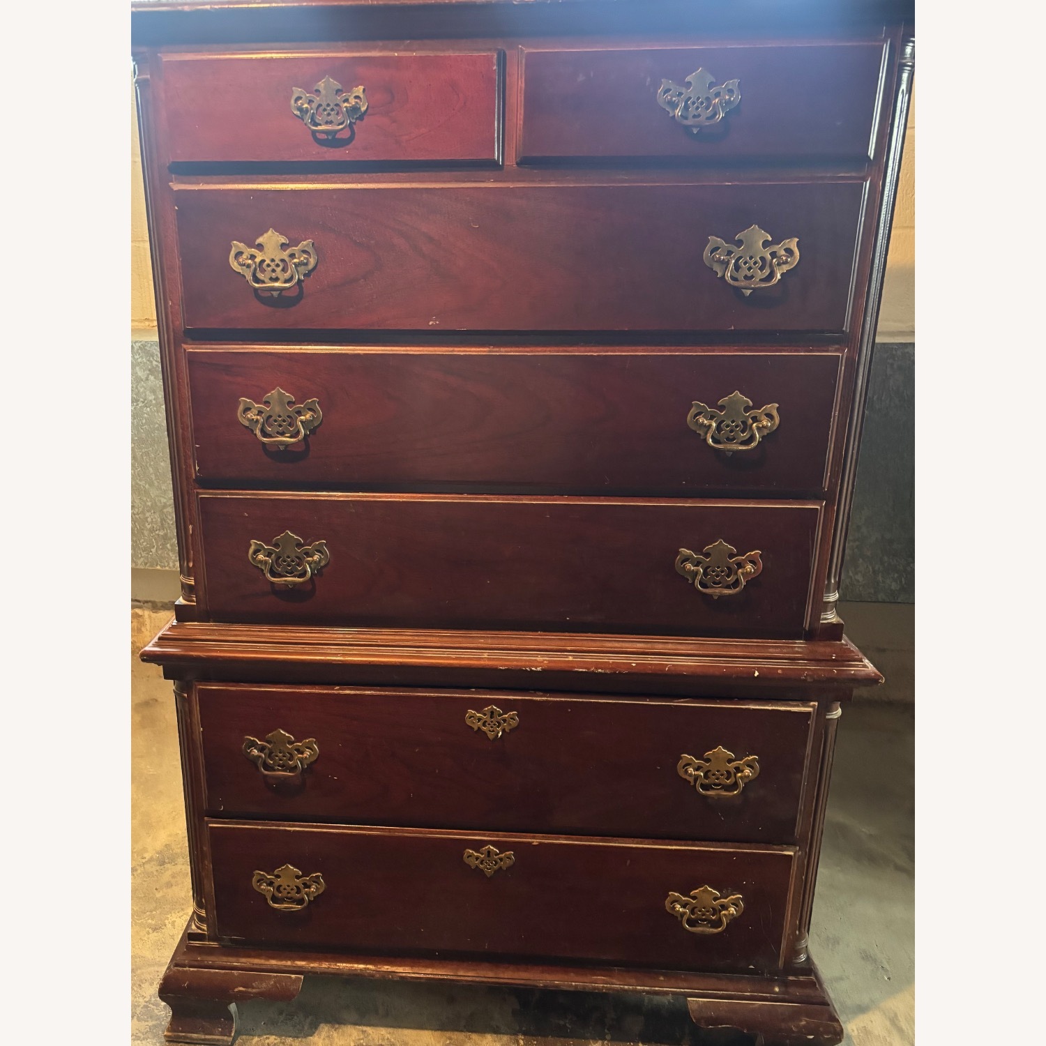 American Drew Cherry Wood Dresser - image-2