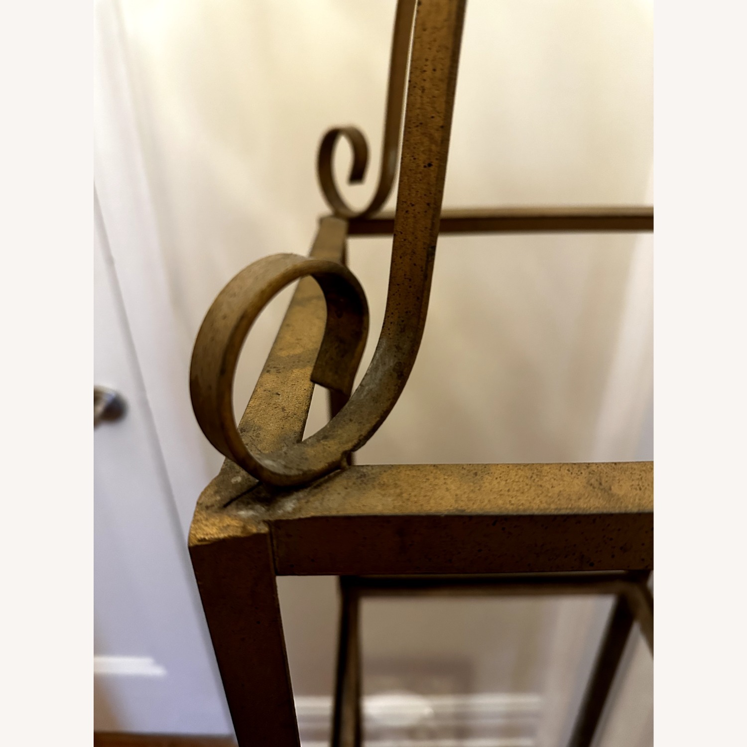 Vintage/Antique Finds Dark Brown Brass Nightstand - image-6