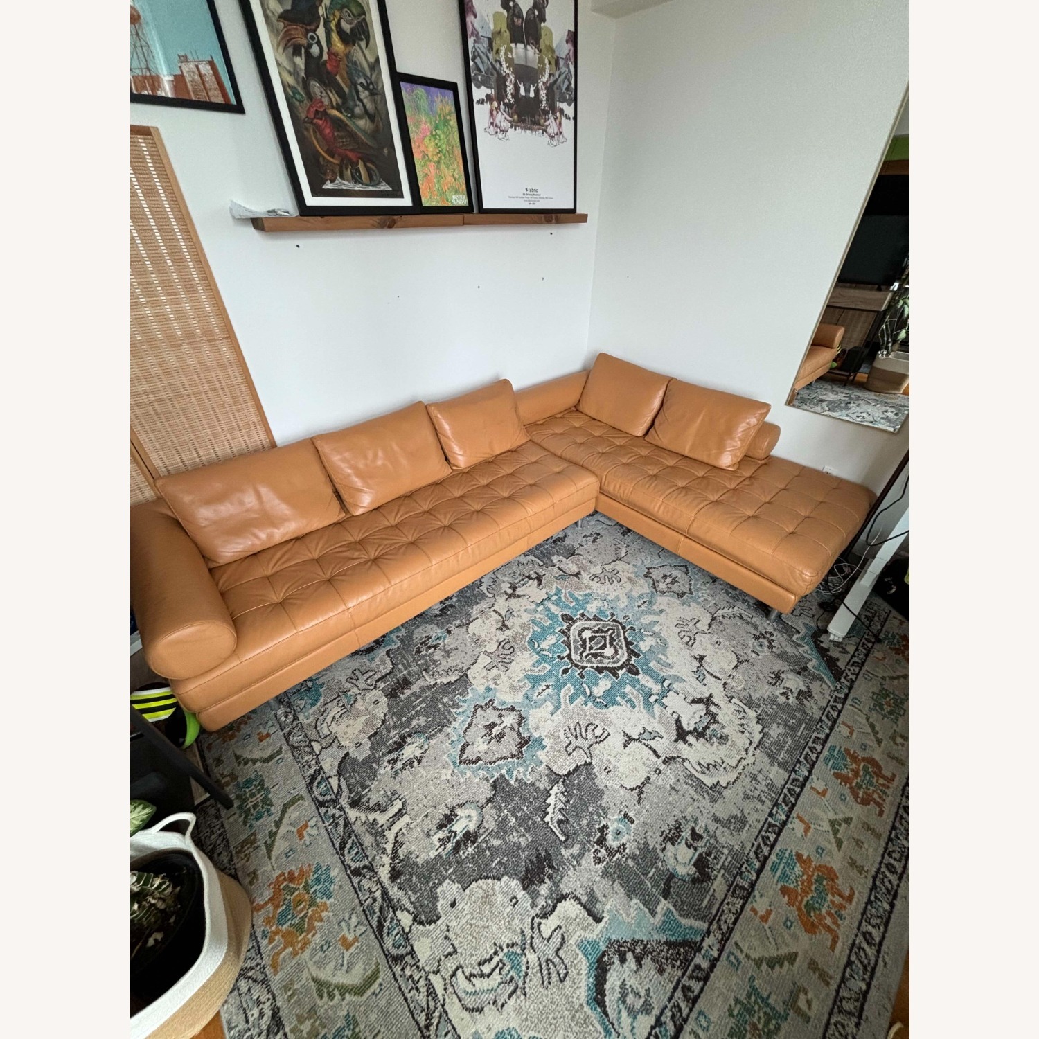 Maurice Villency 2 Piece Leather Sectional - image-2