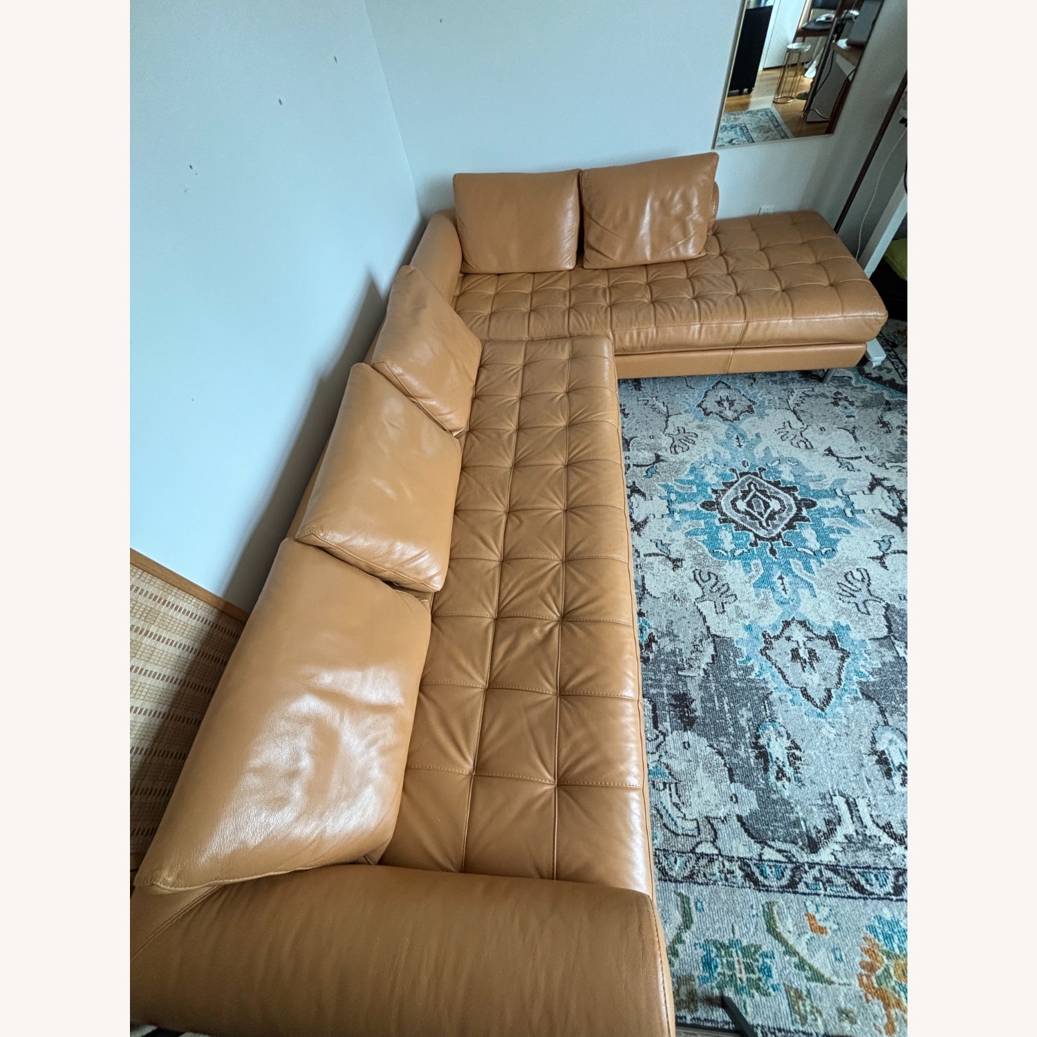 Maurice Villency 2 Piece Leather Sectional - image-3