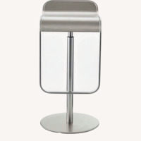 LaPalma Lem Piston Stool in Stainless Steel 