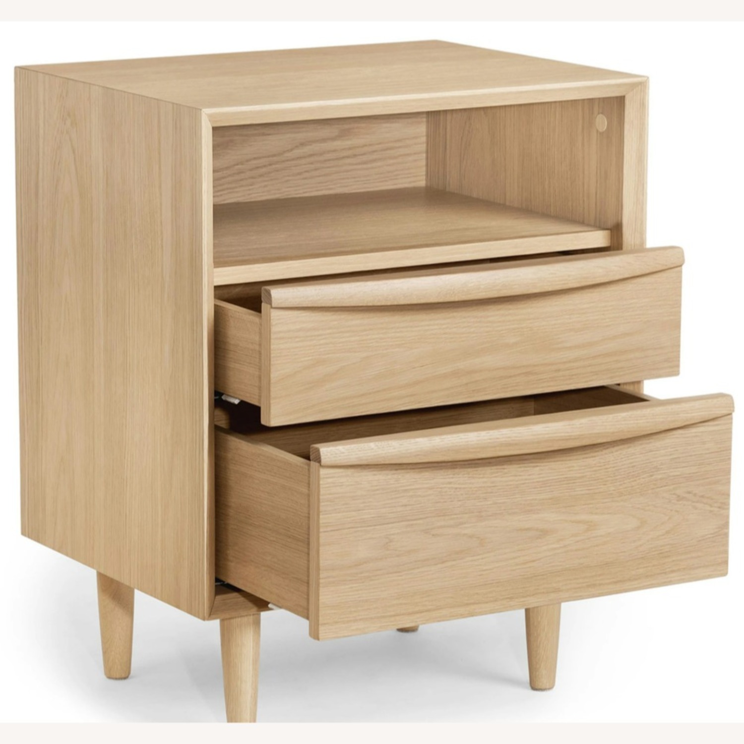 Article Lenia Light Brown Wood Bedroom Side Table - image-2