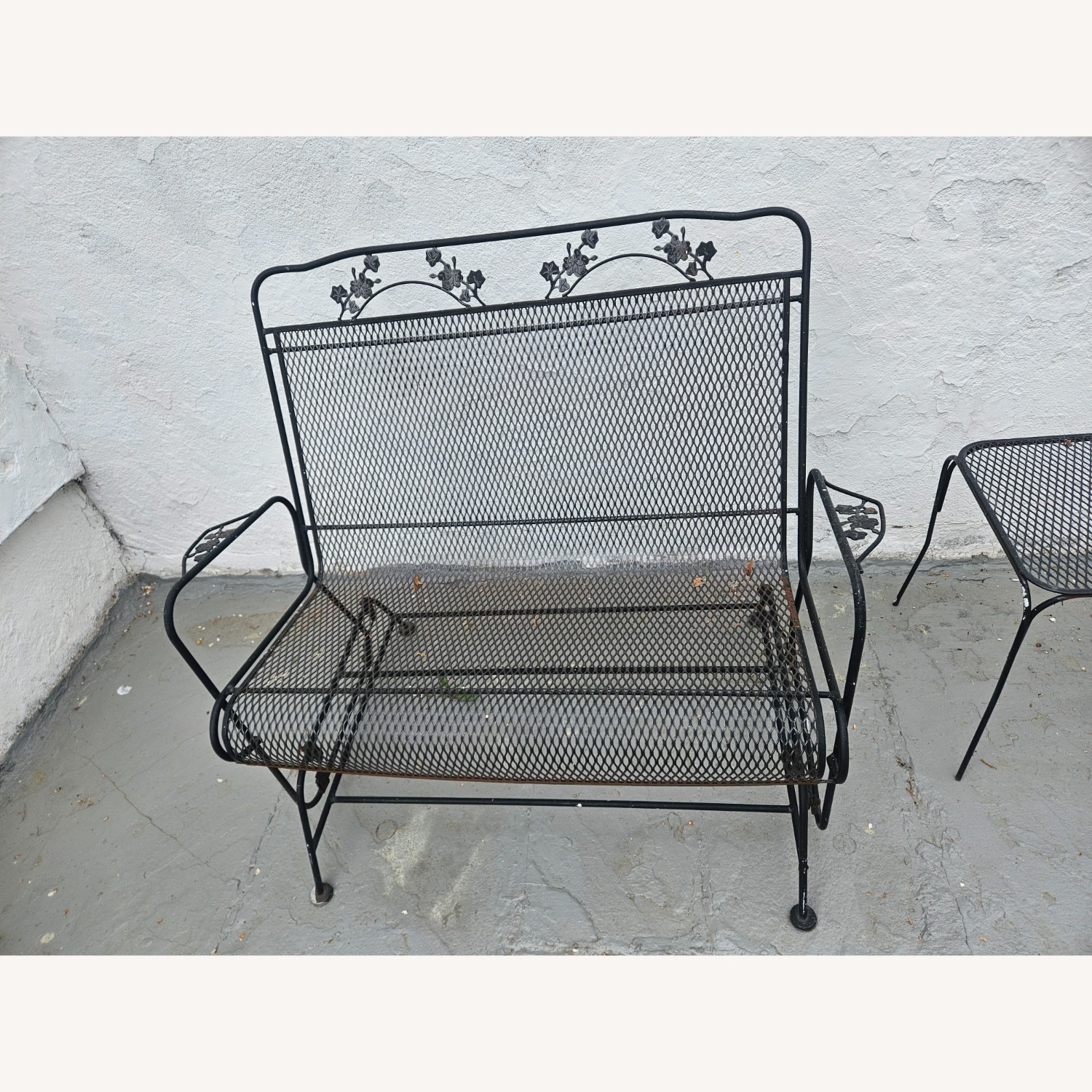 Metal Rocker with Side Table - image-1