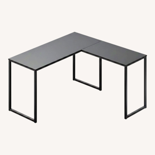 Used SHW Mission 48 x 48 Inches L-Shape Home Office Computer Desk, Black for sale on AptDeco