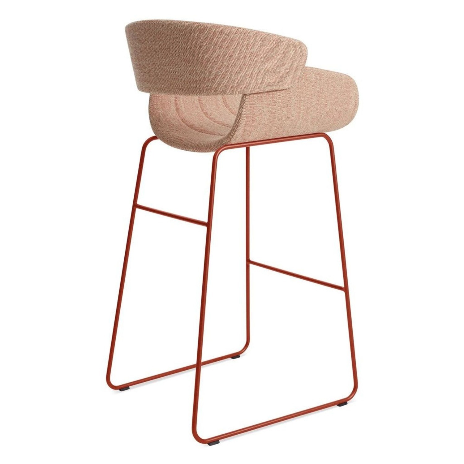 Blu Dot Racer Stool in Tait Tomato Fabric - image-2