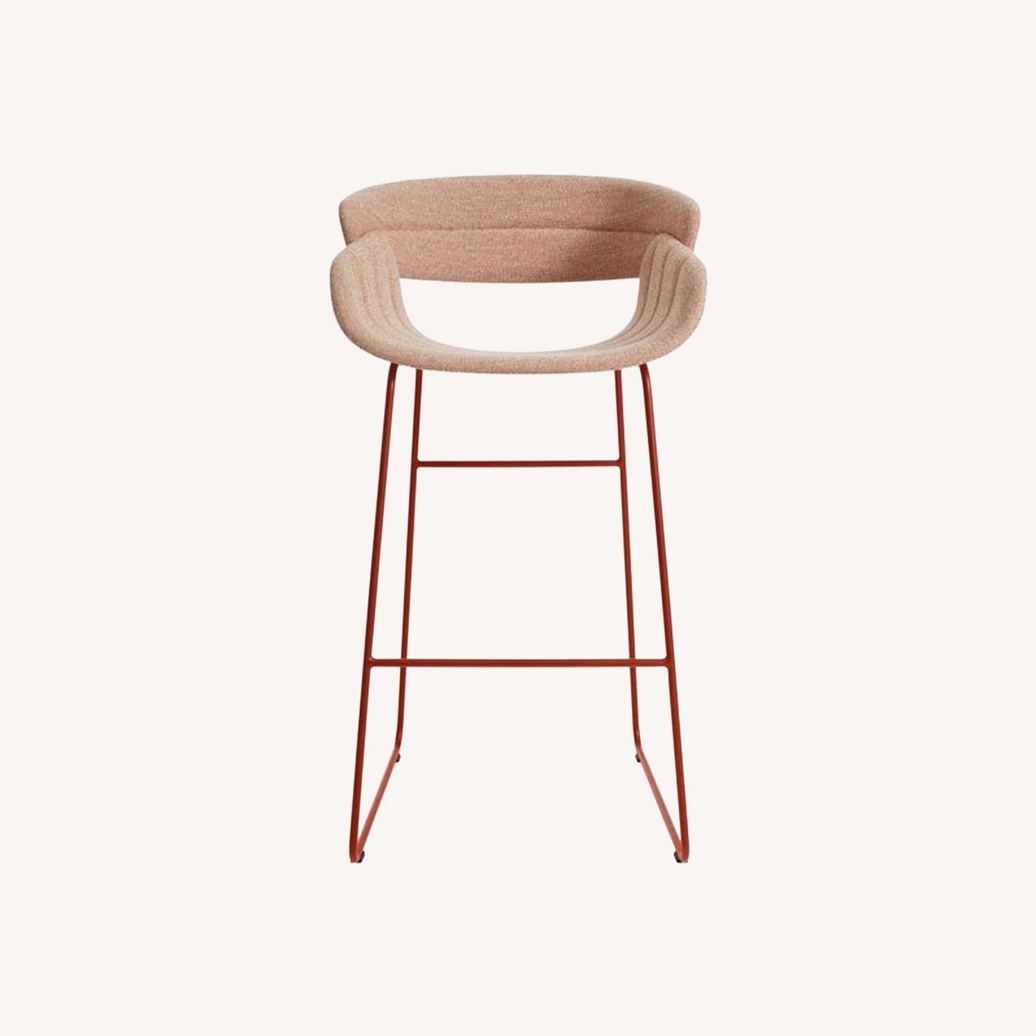 Blu Dot Racer Stool in Tait Tomato Fabric - image-6
