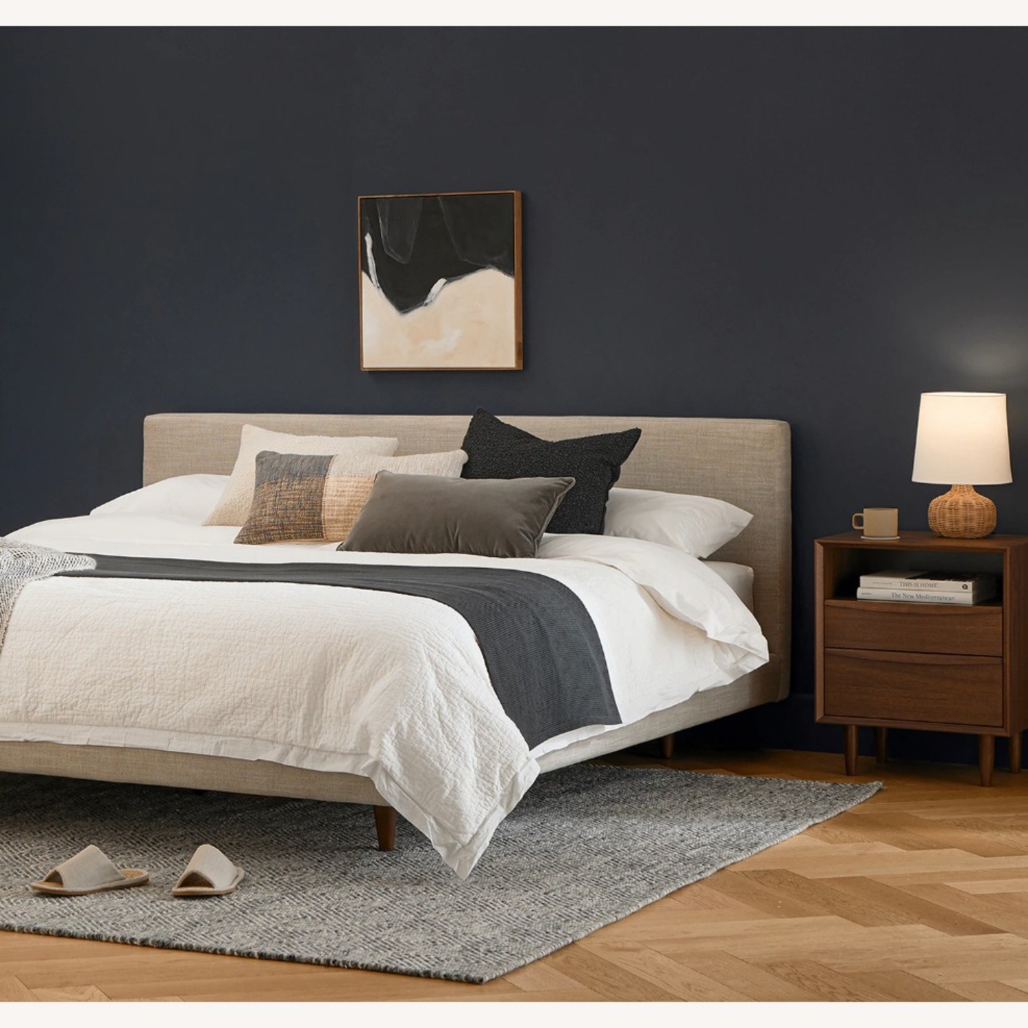 Article Bovi Light Gray Fabric Area Rug 8' x 10' - image-2