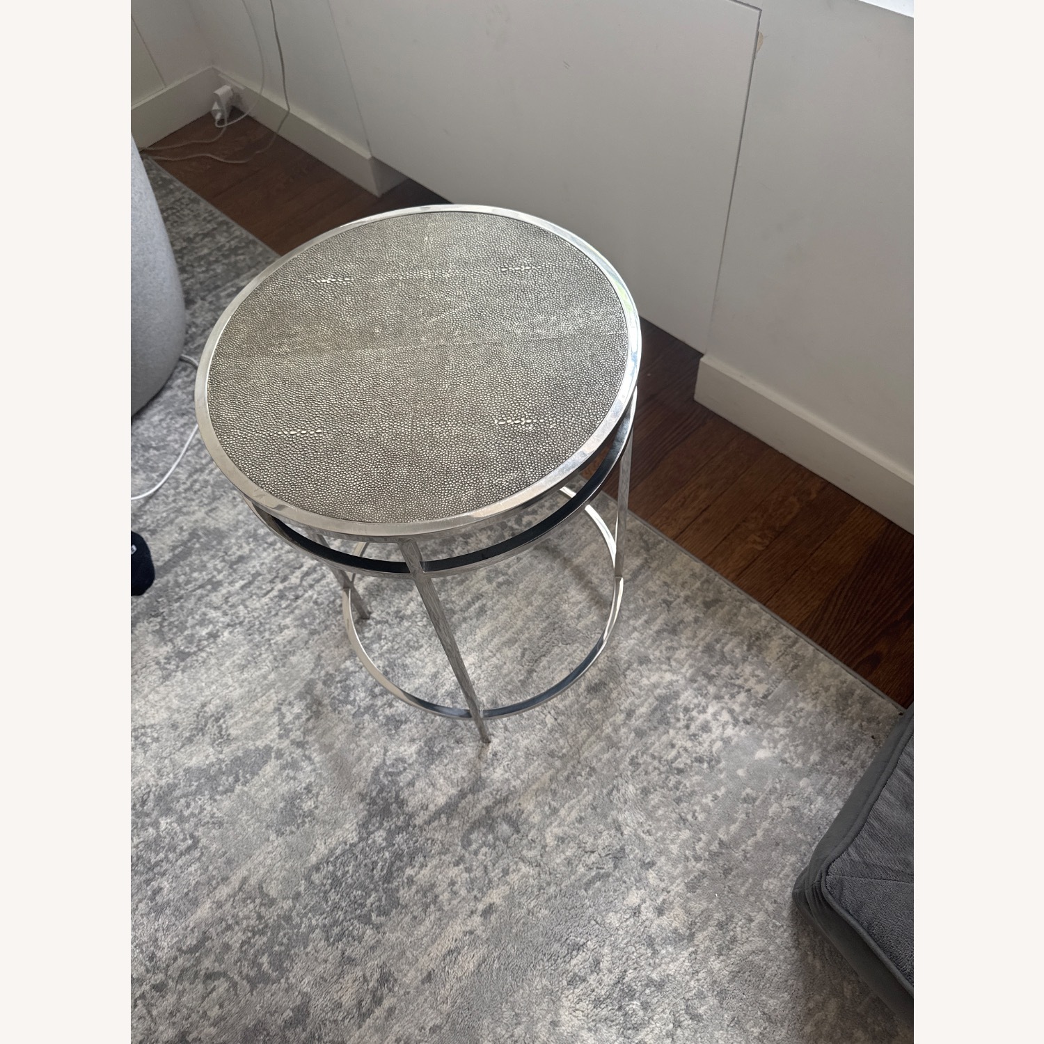 Robert Bryan Home Silver Metal Side Table - image-2