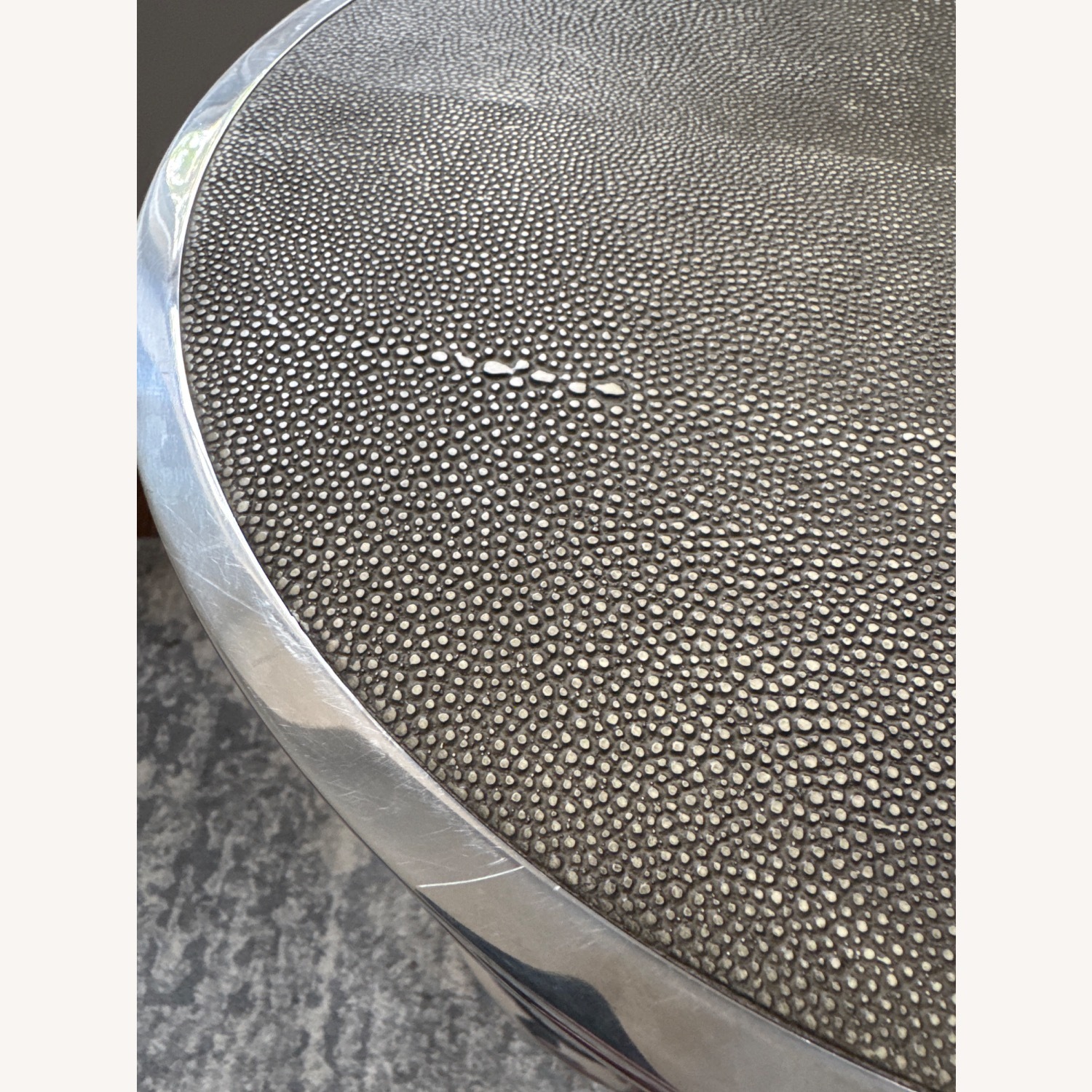 Robert Bryan Home Silver Metal Side Table - image-4