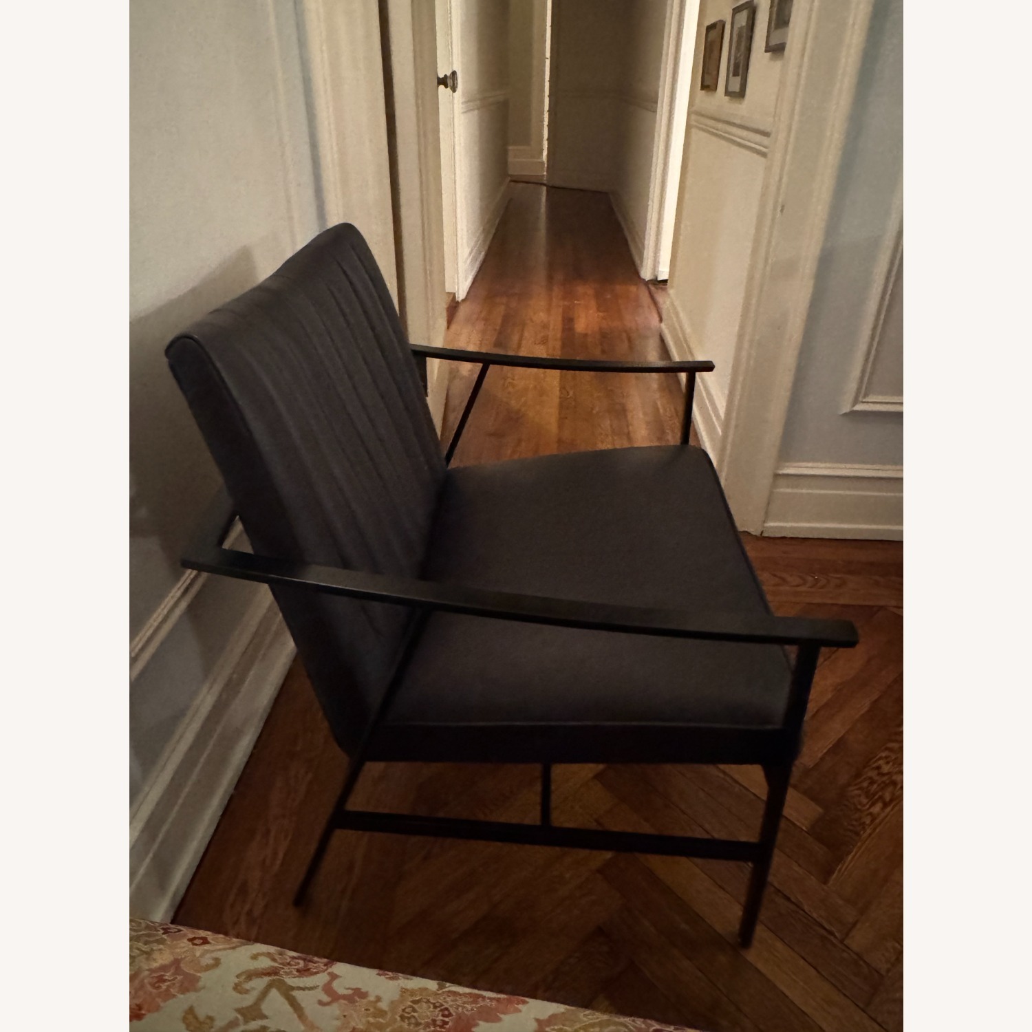 CB2 Blair Black Leather Accent Chairs - image-2