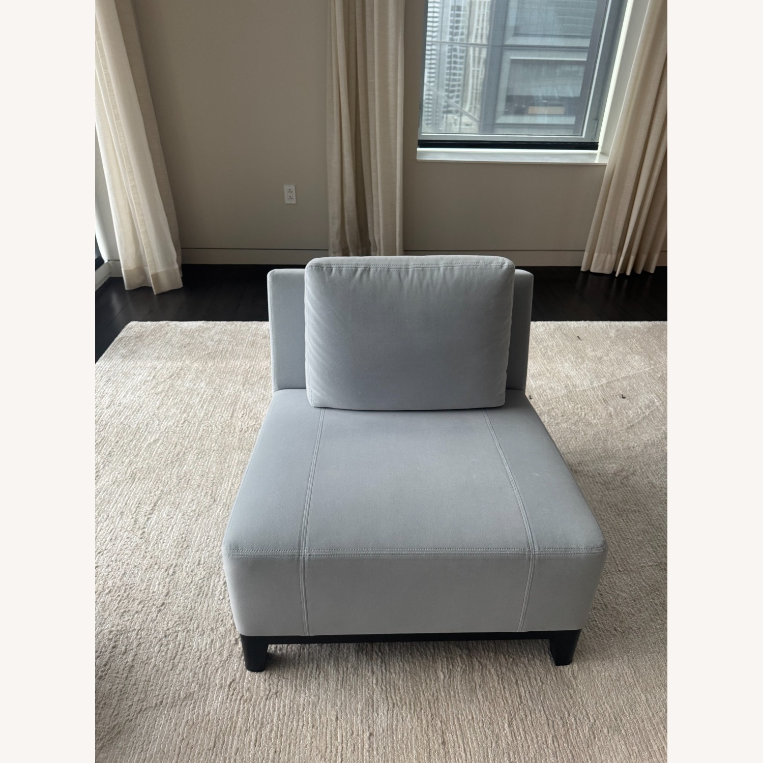 Holly Hunt Ofuro Light Blue Accent Chairs - image-3