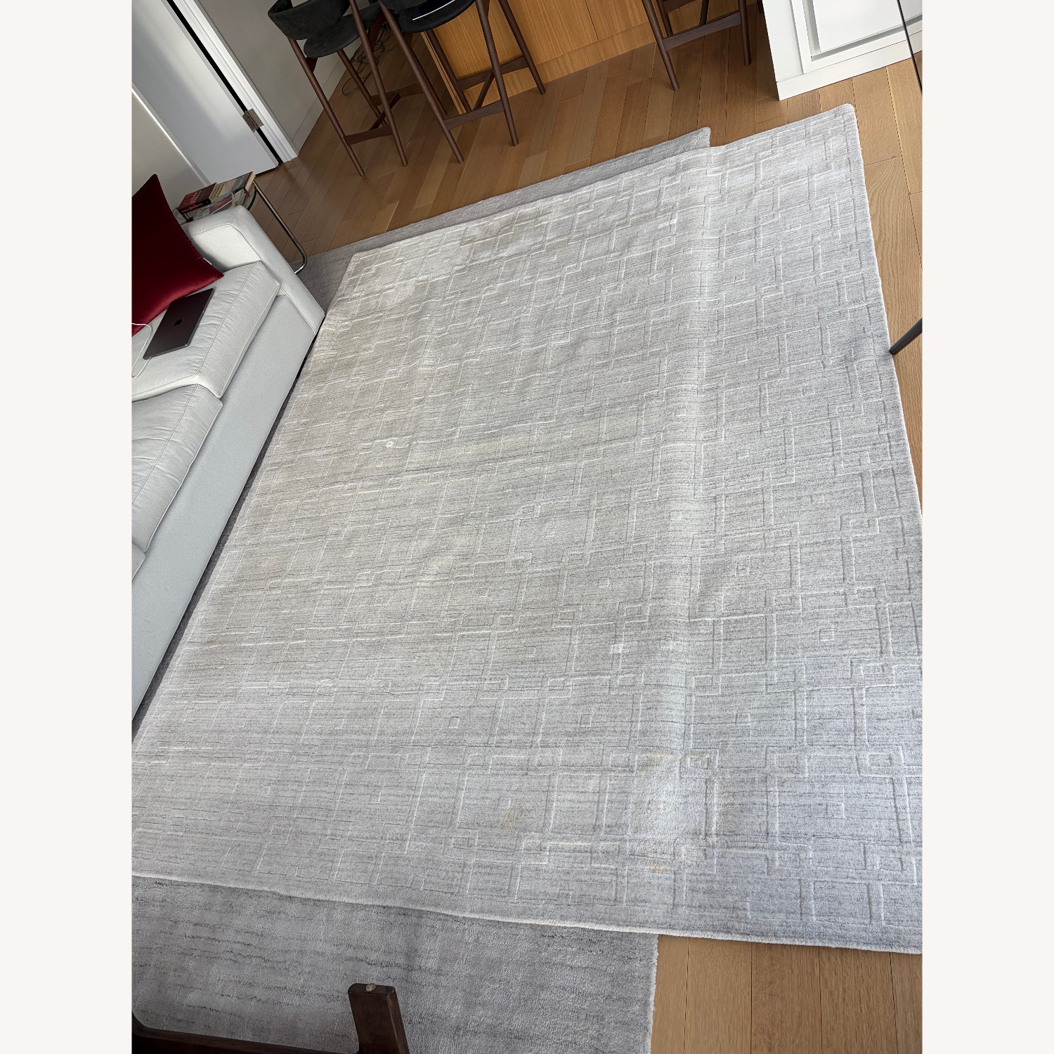 Exquisite Rugs White Bamboo Area Rug 8' x 10' - image-4