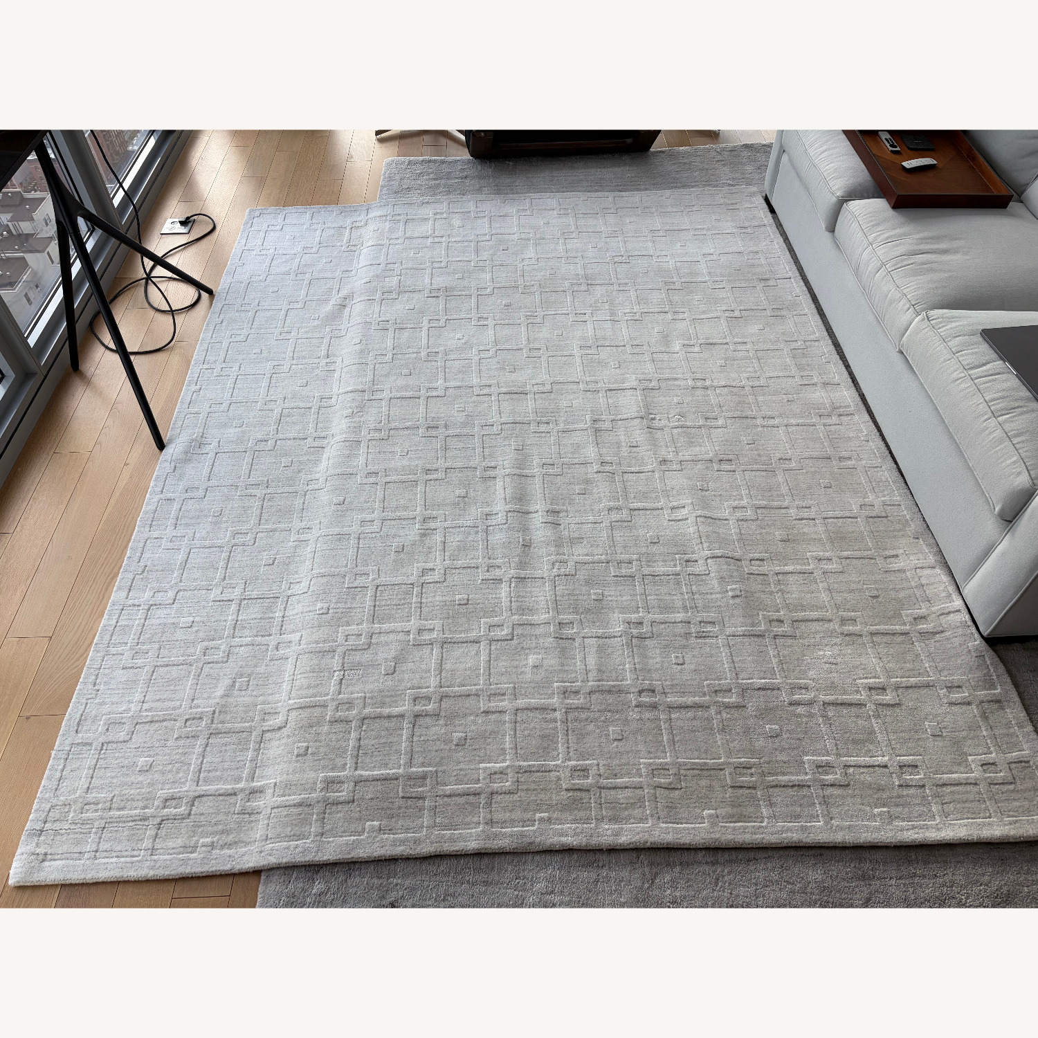 Exquisite Rugs White Bamboo Area Rug 8' x 10' - image-1
