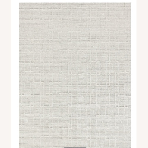 Used Exquisite Rugs White Bamboo Area Rug 8' x 10' for sale on AptDeco