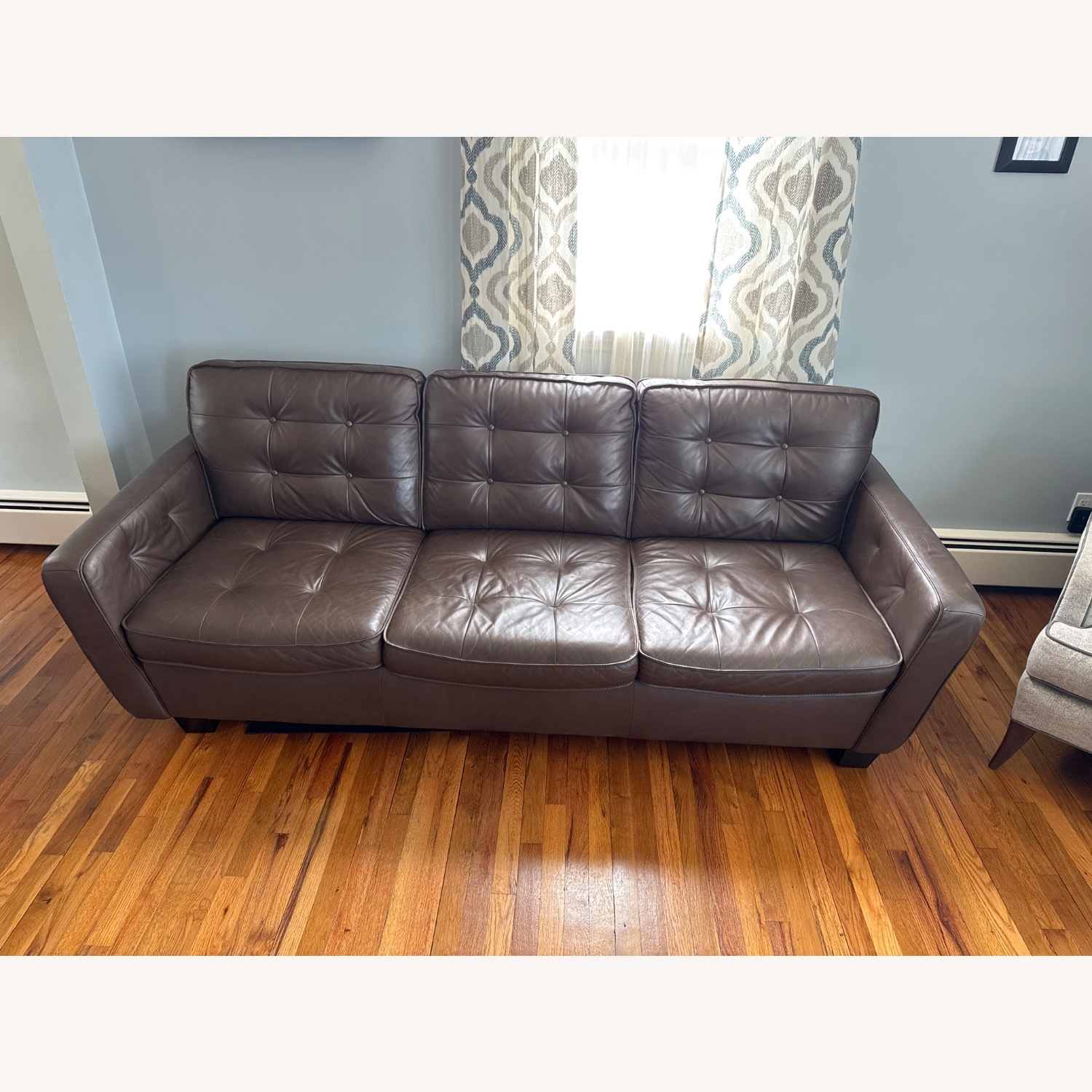 Raymour & Flanigan Bryce Dark Brown 3+ Seater Sofa - image-3