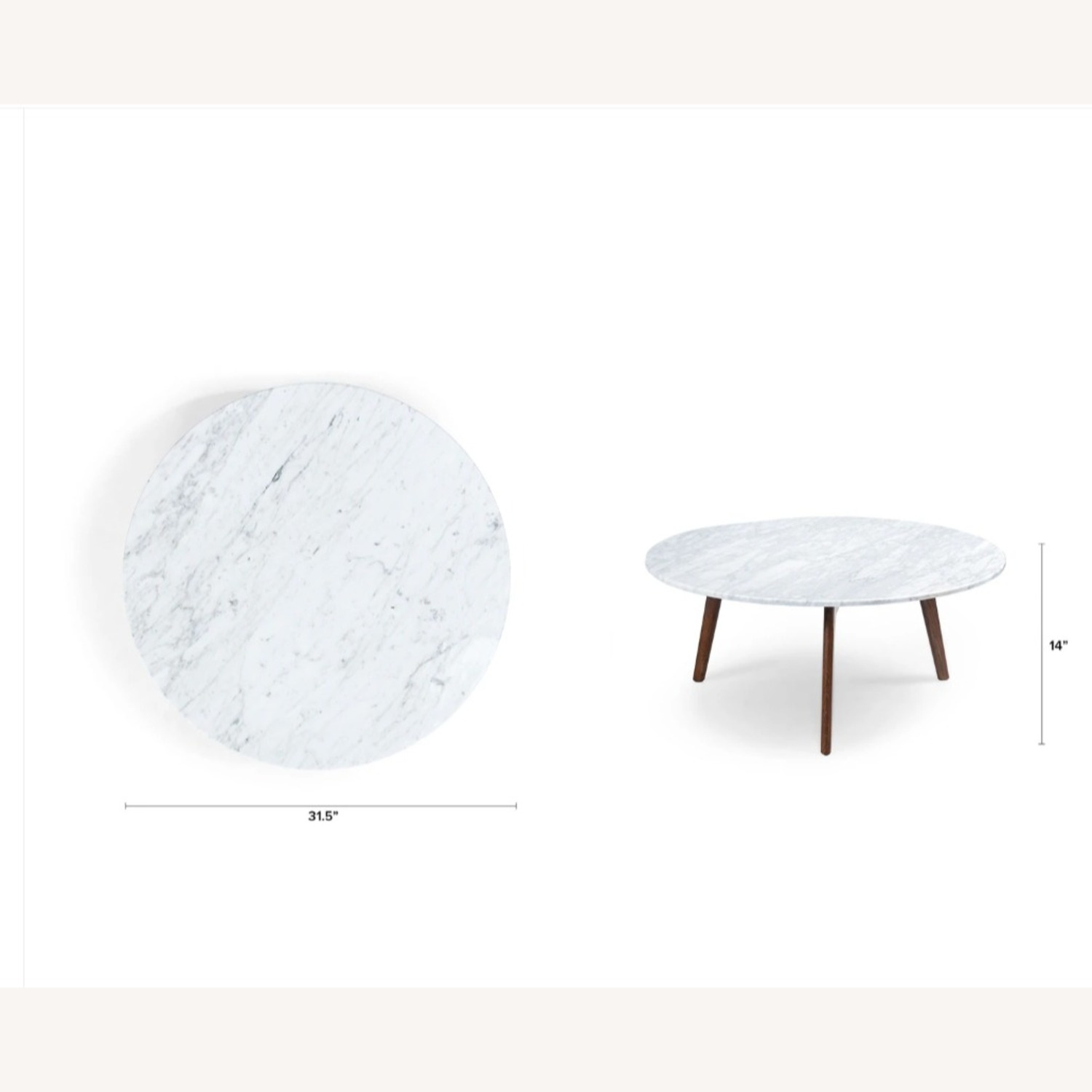 Article Mara Dark Brown Wood Coffee Table - image-3