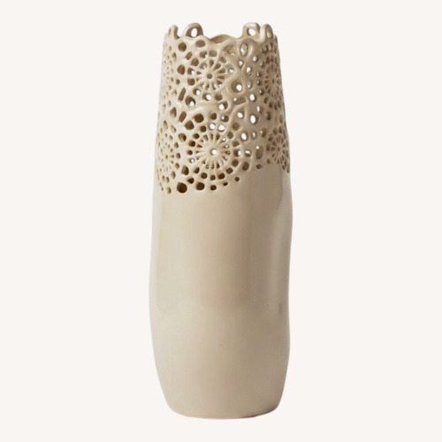 Used Ceramic White Vase for sale on AptDeco