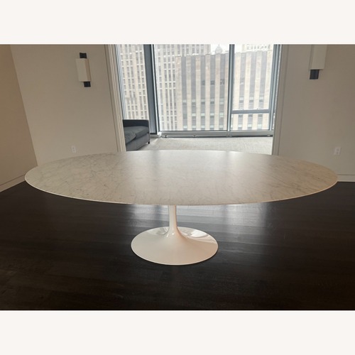 Used Design Within Reach Saarinen White Marble Dining Table for sale on AptDeco
