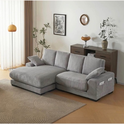 Used Wayfair Light Gray Fabric 3+ Piece Sectional for sale on AptDeco