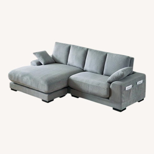 Used Wayfair Light Gray Fabric 3+ Piece Sectional for sale on AptDeco