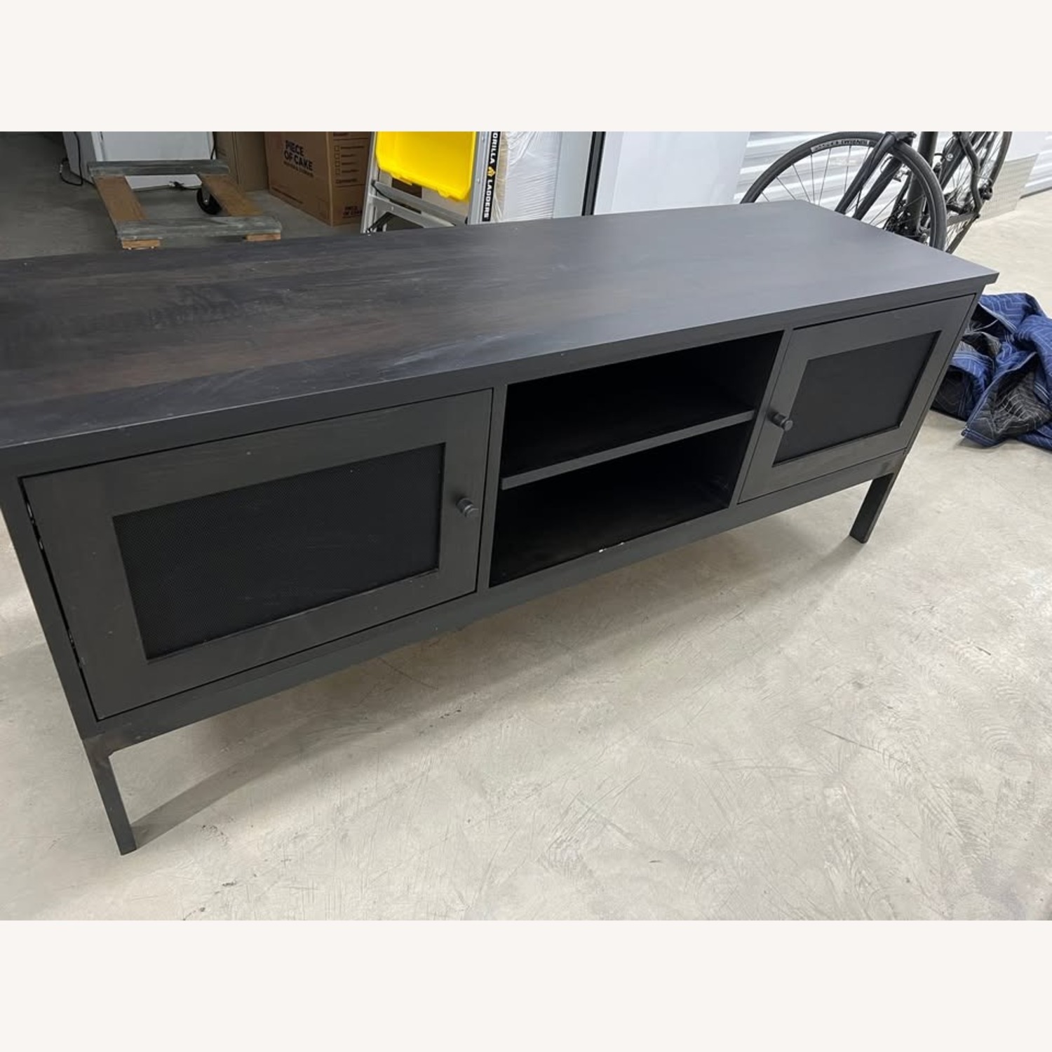 Room & Board Linear Dark Brown Wood Media Storage - image-1