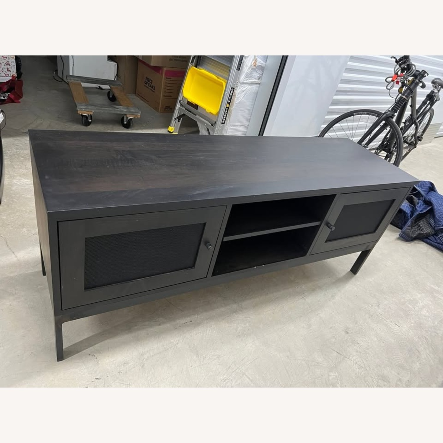 Room & Board Linear Dark Brown Wood Media Storage - image-2