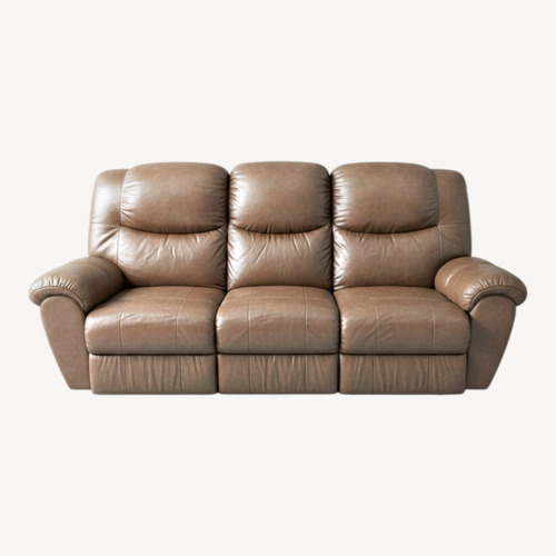 Used Dark Brown Leather 3+ Seater Sofa for sale on AptDeco