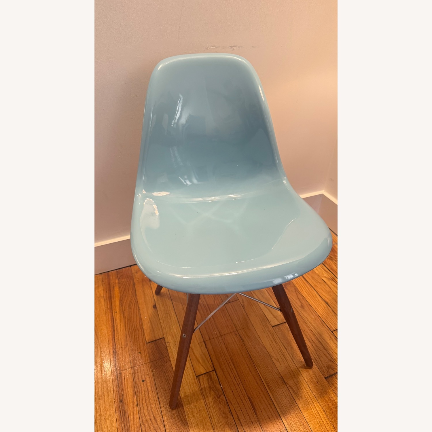 White X White Blue Resin Accent Chair - image-2