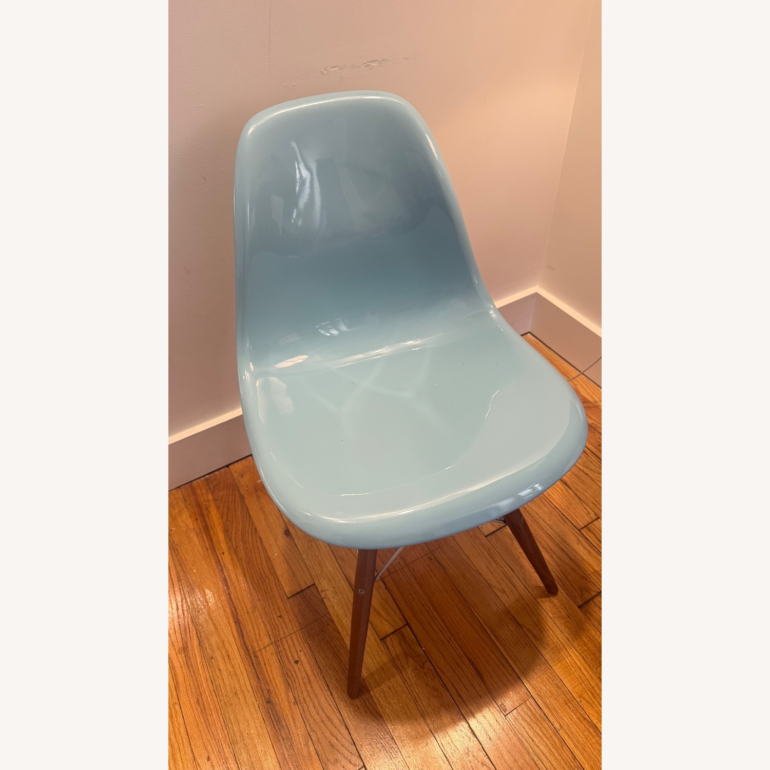 White X White Blue Resin Accent Chair - image-3