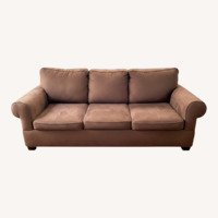H.M. Richards Dark Brown Fabric Sleeper Sofa