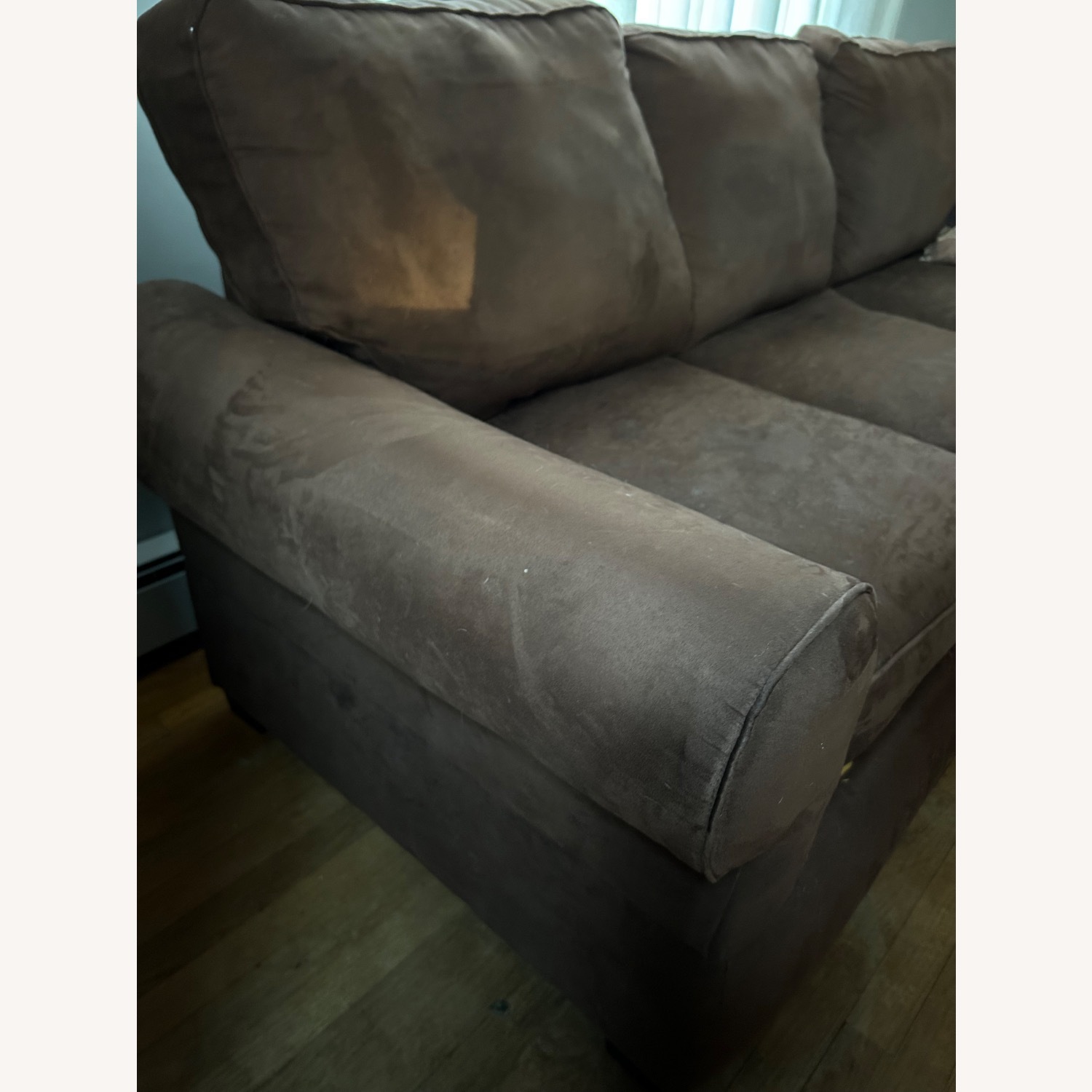 H.M. Richards Dark Brown Fabric Sleeper Sofa - image-3