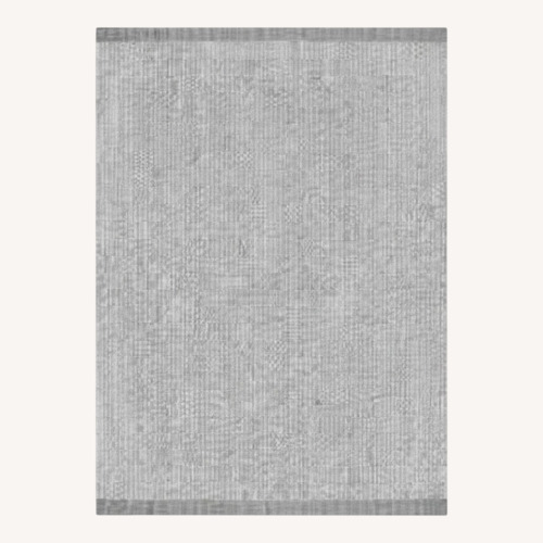 Used Article Chunky Twist Light Gray Wool Area Rug 8' x 10' for sale on AptDeco