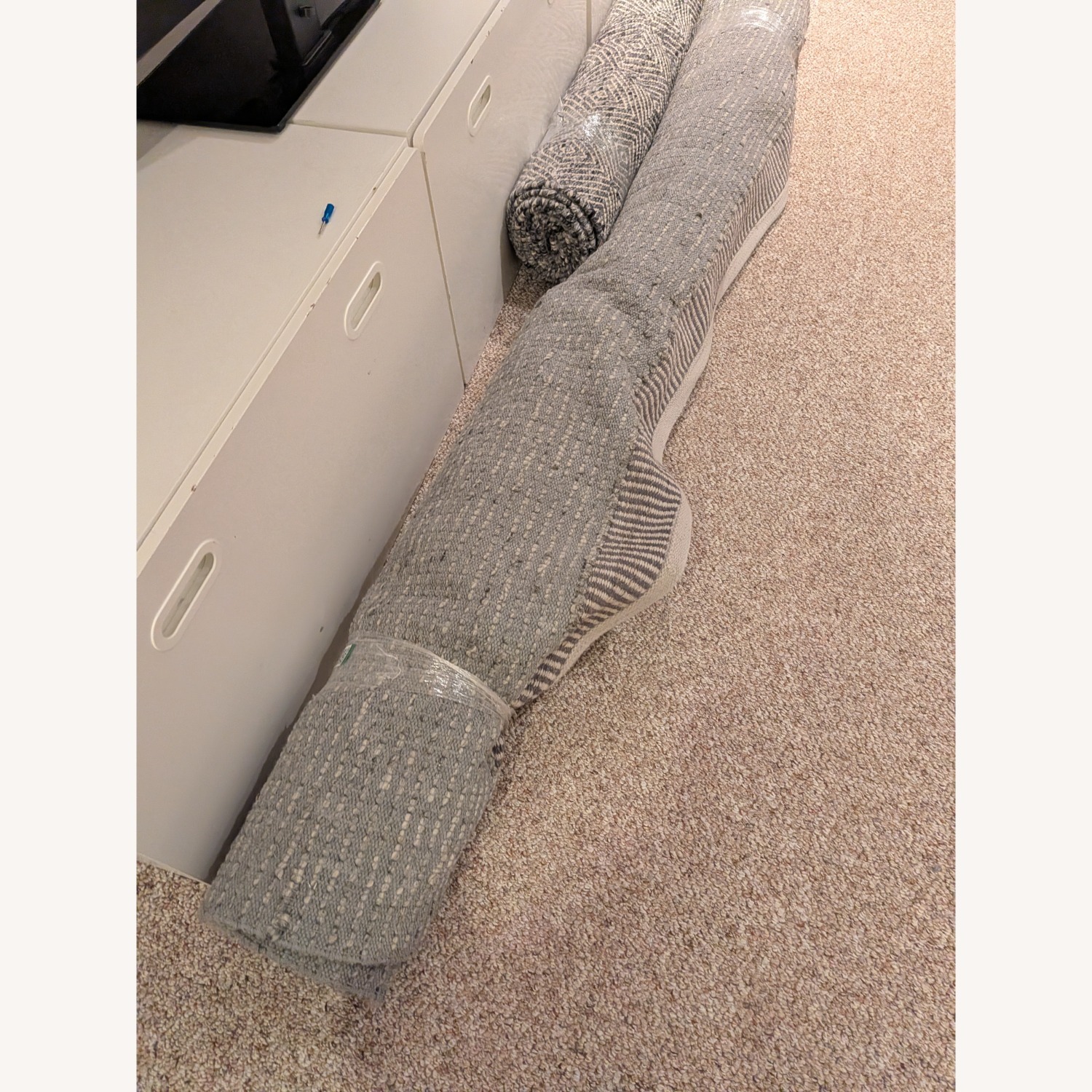 Article Chunky Twist Light Gray Wool Area Rug 8' x 10' - image-3