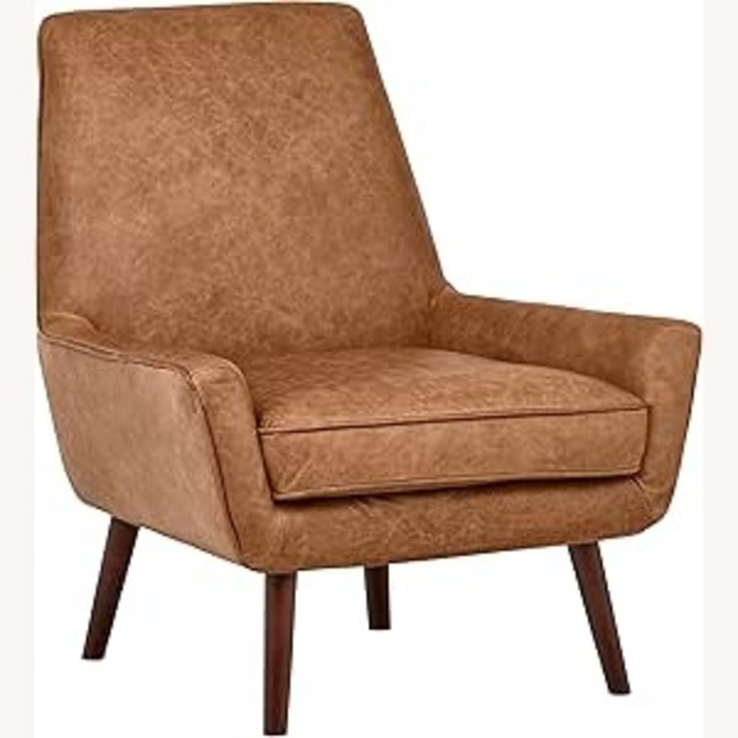 Wayfair Aaru Light Brown Leather Armchair - image-4