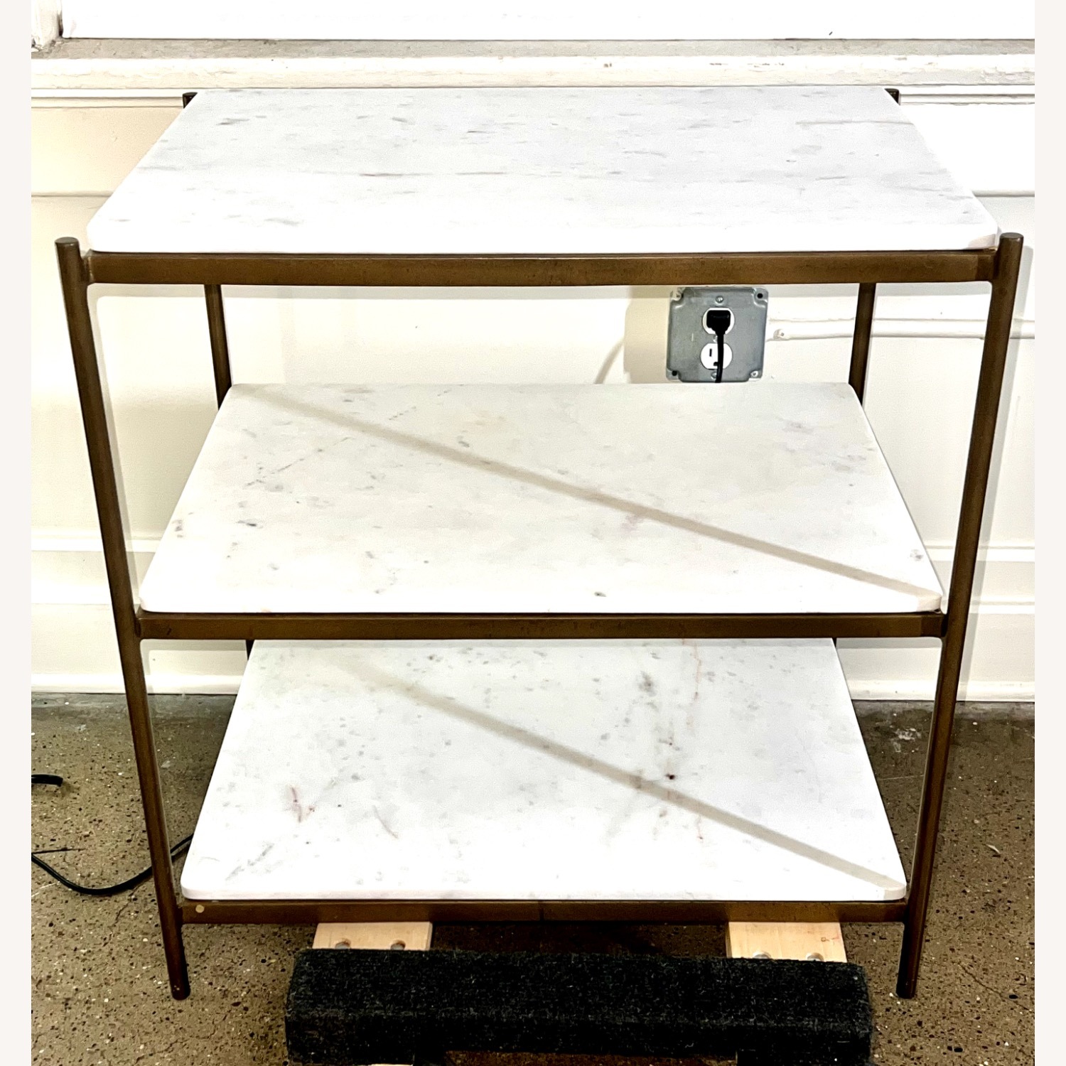 Four Hands White Marble Side Tables - image-4