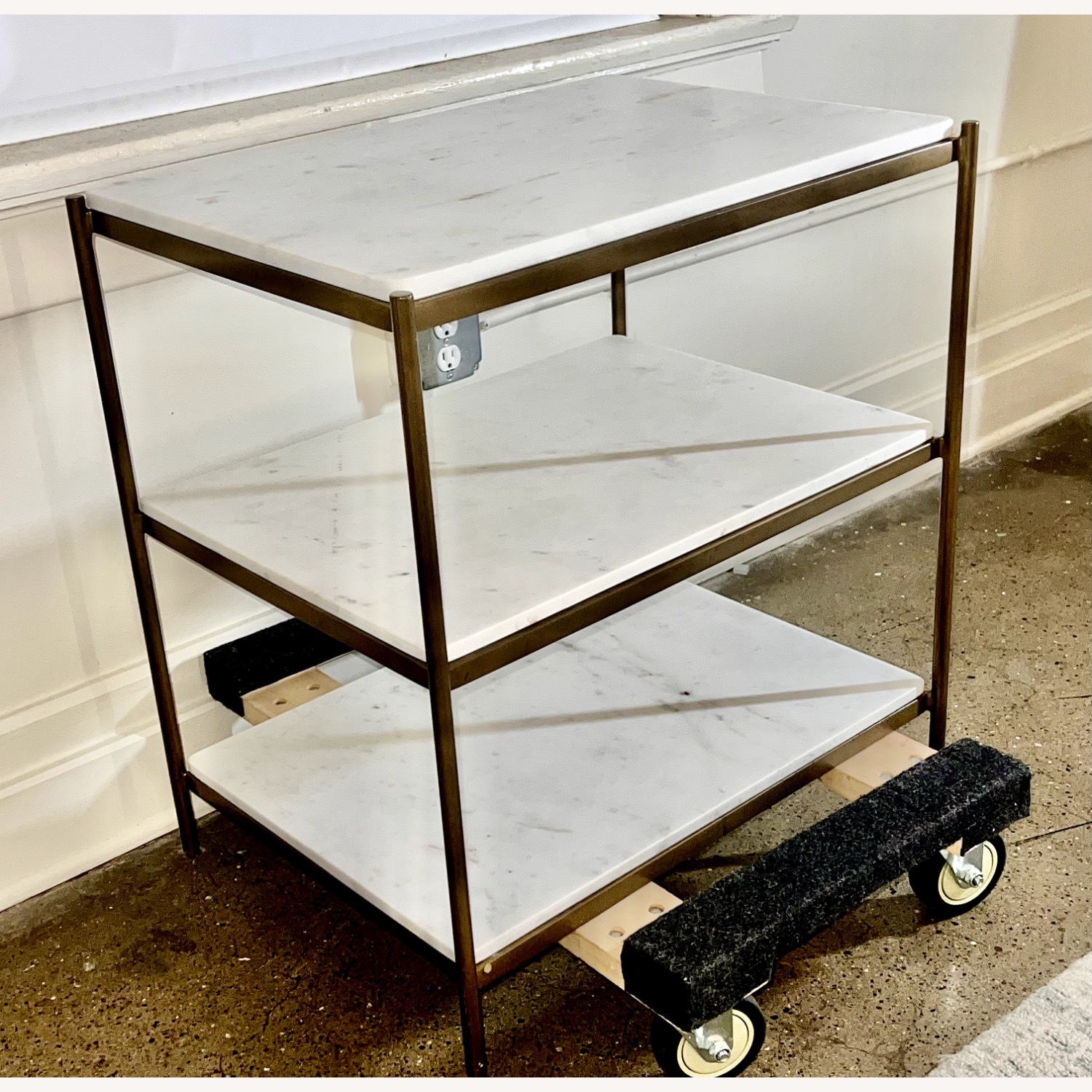 Four Hands White Marble Side Tables - image-3