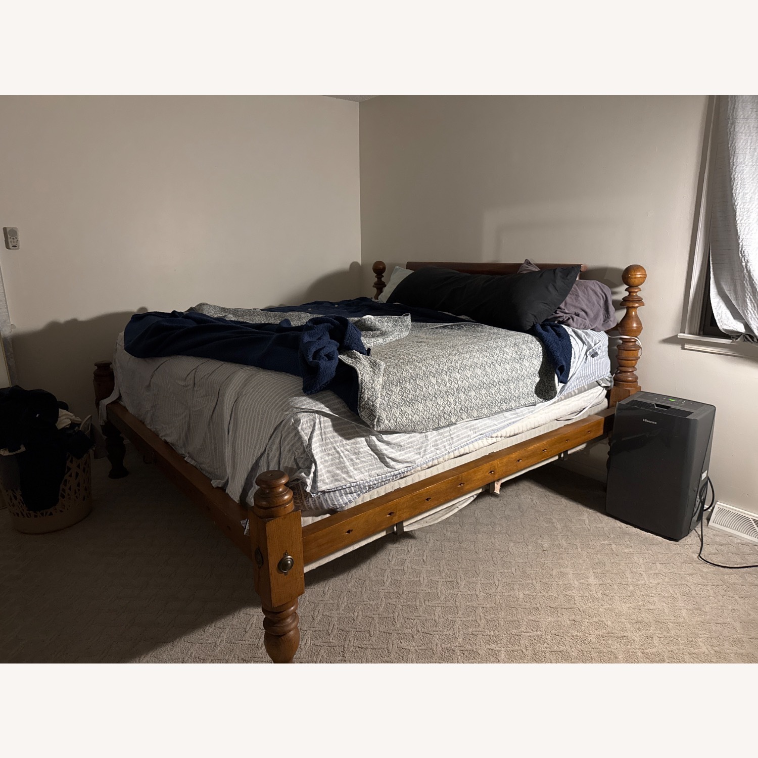 Vintage/Antique Finds Natural Wood King Bed - image-2