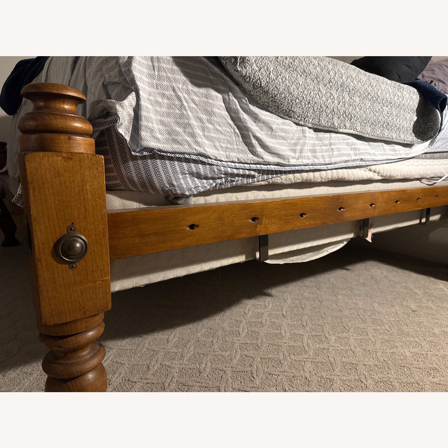 Vintage/Antique Finds Natural Wood King Bed - image-3