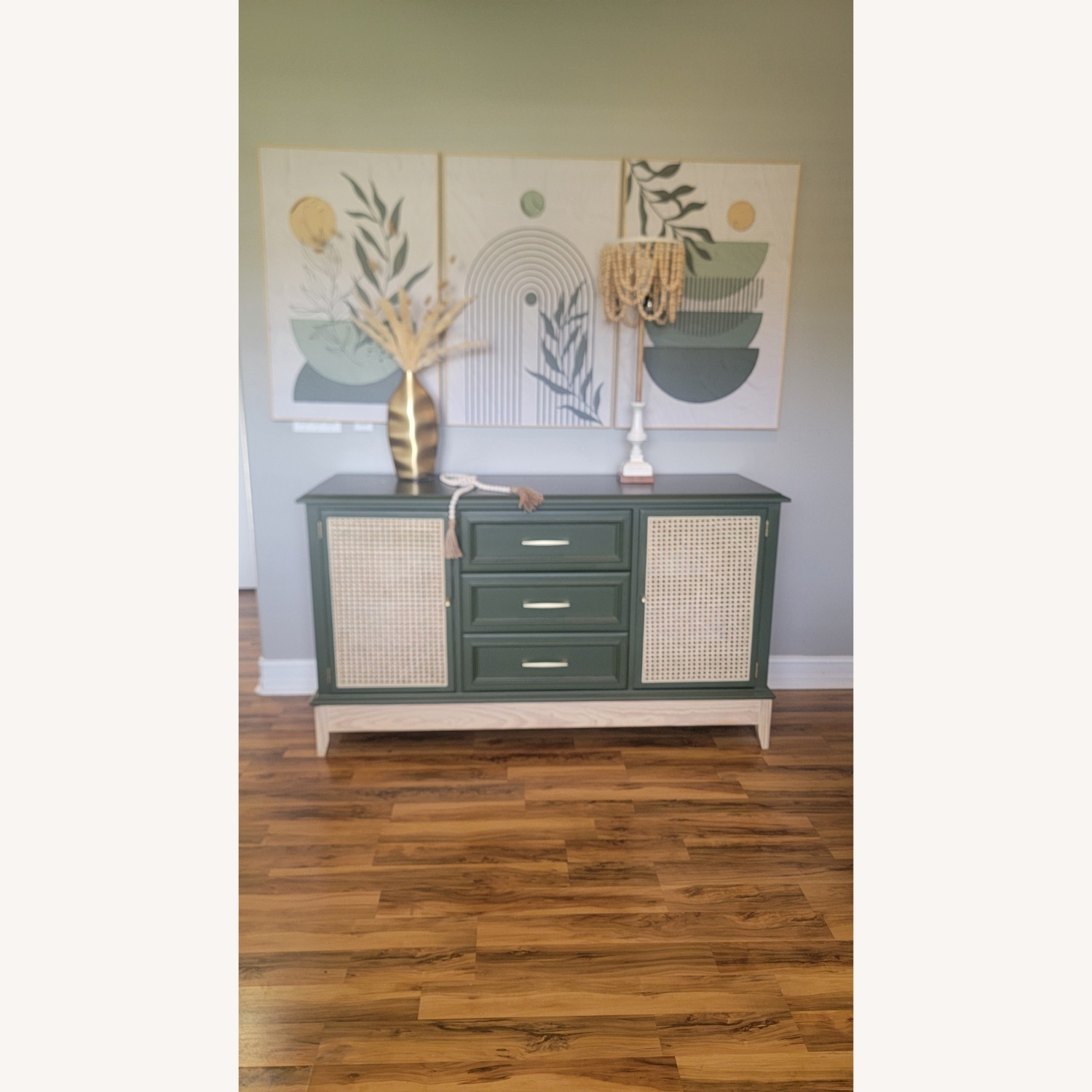 Drexel Green Solid Wood Dresser - image-1