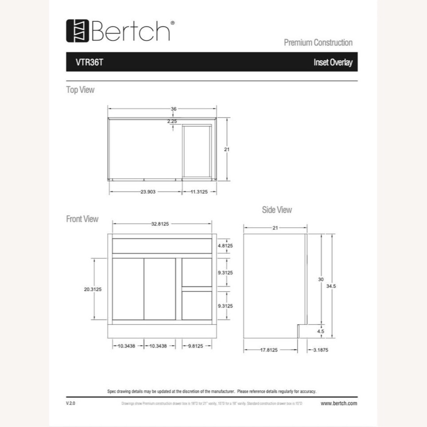 Bertch Alden 36"  Vanity - image-2