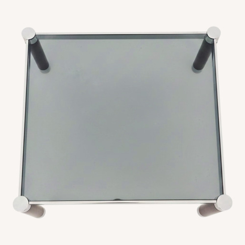 Used Vintage/Antique Transparent Glass Coffee Table for sale on AptDeco