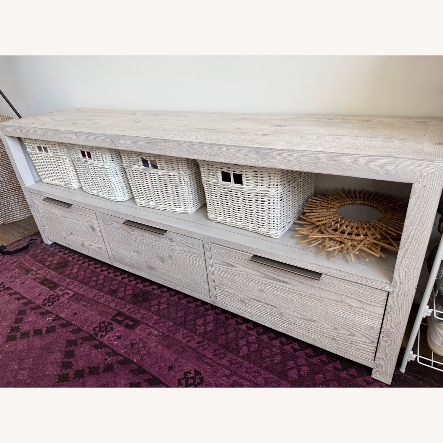 Restoration Hardware Teen Laguna White Wood Sideboard - image-2