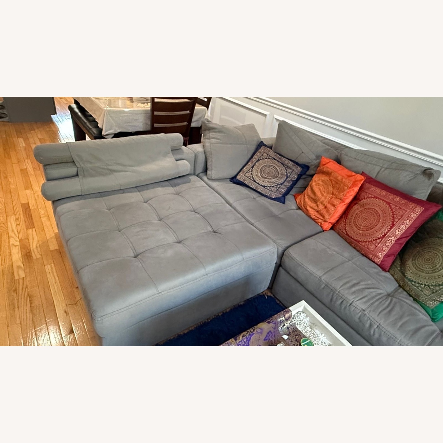 Jordan's Furniture Light Gray 3+ Seater Sofa - image-2